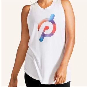 PELOTON | Racerback Logo Tank Top Rainbow Graphic Women’s Size X-Large